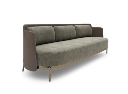 Modernes Sofa 3 Sitzer Wohnzimmer Polster Textil Luxus Couch 228cm Stoff